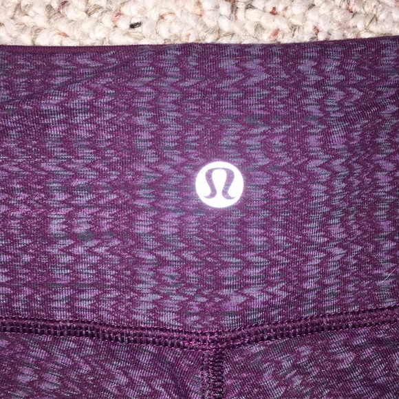 Purple Patterned Lululemon Leggings - Picture 3 of 3